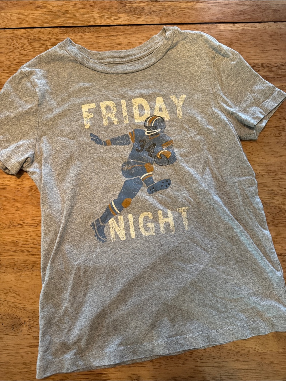 Kids Gray 'Friday Night' Football Graphic  Top